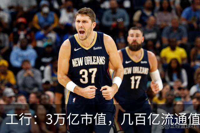 工行：3万亿市值，几百亿流通值